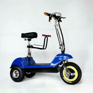 迷你三轮电动车小型成人便携折叠式代步车小海豚电动滑板车自行车