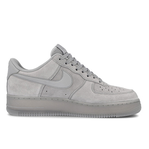nike air force 1 af1 空军一号 灰色麂皮男女休闲板鞋bq4329-001