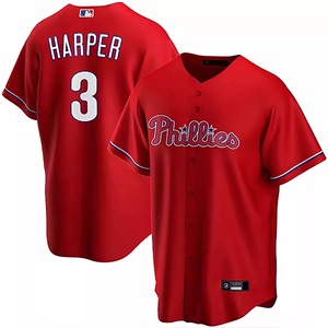 费城费城人队棒球服 Philadelphia Phillies 3号Harper 哈珀球衣