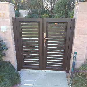 上海定制户外庭院小门现代别墅花园门农村院子单开铝艺大门子母门