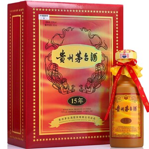 贵州茅台酒 飞天茅台年份陈酿15年 53度酱香型白酒 500ml装
