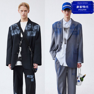 炭1秒发 店主承诺蓝码可验 ader潮牌2022春夏tnnn blazer字母西装