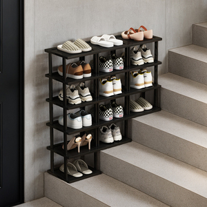 楼梯鞋架阶梯式多层20公分窄鞋柜门外楼道简易组合鞋子置物架家用