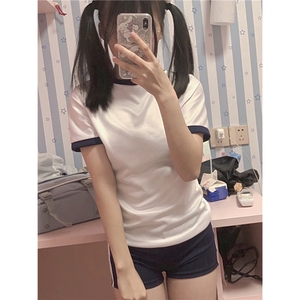 日系体育课运动体操服保守可爱女高中生日式高校jk制服套装两件套