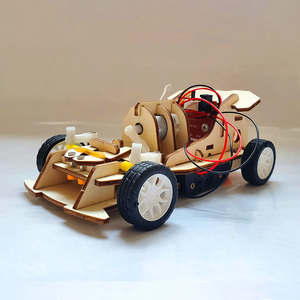 diy电动遥控车科技小制作手工材料包儿童高难度stem科学玩具赛车