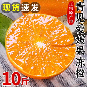 四川青见爱媛果冻橙10斤新鲜橙子当季水果柑橘蜜桔子整箱大果包邮