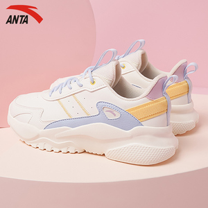 安踏女鞋老爹鞋女秋季2021新款休闲鞋潮百搭学生轻便冬季运动鞋子