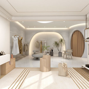 3d简约高档装饰壁布ins服装店直播间背景墙纸装修时尚高级感壁纸