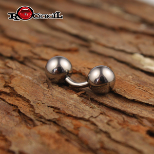 高端穿刺饰品fg23纯钛合金系带钉男士系乳环乳环带钉弯杆穿孔奢华
