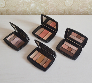 兰蔻lancome5色带闪珠光眼影盘腮红盘彩妆盘 多色 2g不带刷 包邮