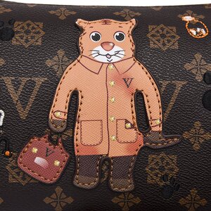 唯唯袋鼠2022春季新款女士包袋pu革印花斜挎包波士顿包&00129