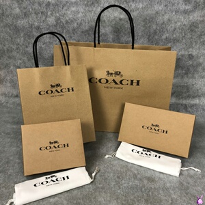 美国专柜奥莱国内代购 coach 蔻驰 礼品袋 防尘袋 包装 钱包盒 皮