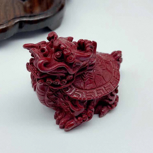原矿紫金砂朱砂瑞兽龙龟摆件灵龟保运金龟赐瑞手把玩件家居装饰品