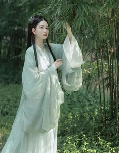 清冷系汉服女魏晋风广袖流仙裙超仙气古装飘逸交领清平调古风夏款