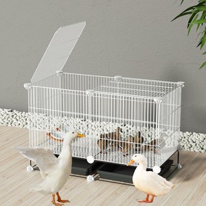 鸭子笼子家用养鸭子笼子鸭子窝别墅室内大小型宠物养鸡鸭鹅的笼子
