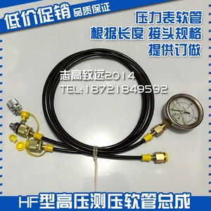 液压测试压力表 测压仪表装置PTB-H2/P1/P2/P3-40-1000测压软管