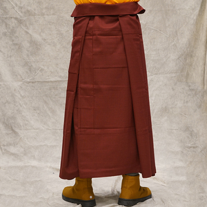 高端僧服裙子g西藏藏季和尚春夏居族僧裙秋士服简约半身裙藏式奢