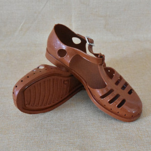 00同款货源特维昌商城淘宝80后童年塑料凉鞋怀旧黄色凉鞋男塑料