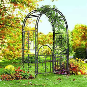 铁艺拱门欧式婚庆架子户外庭外花园爬藤架别墅鲜花拱门花架可定制