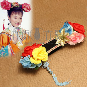 还珠格格秦岚知画旗头清朝宫女丫鬟格格福晋假发帽饰品新款特价