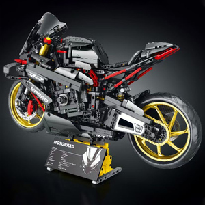 乐高积木宝马m1000rr黑武士摩托车模型成年高难度拼装玩具机车男