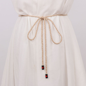 杏色细腰绳裙腰带女绑带配饰装饰配连衣裙子碎花衬衫裙带收腰链夏