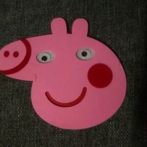 幼儿园宝宝小猪佩奇可爱卡通动物面具亲子游戏童话表演头饰道具