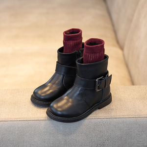 儿童马靴女韩版