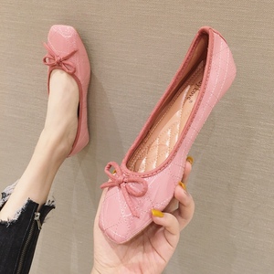 春季新款平底船鞋