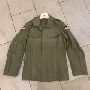 德军德国全新公发军版原品军迷moleskin纯棉作战灰绿夹克户外军装