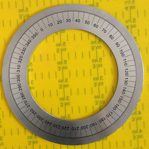 测量仪表盘 刻度盘定做专用连接定制钢板尺刻度盘包邮360度刻度盘