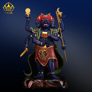 16寸殷元帅神像树脂太岁统领地司殷郊大天尊家用佛像供奉彩绘摆件