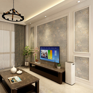 高档无纺布印花背景墙纸卧室现代简约美式欧式客厅电视背景墙壁纸