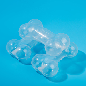 新款白色环保塑胶骨头叫叫单双响哨子玩具BB叫发声器玩具配件BB叫