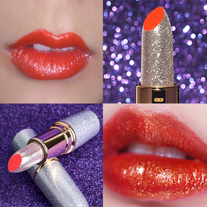 演出显白洋气质亮晶晶闪粉口红闪亮片带闪细珠光持久不拔干舞台妆