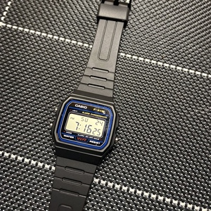 【甜茶同款】casio卡西欧手表男女学生f91w防水方块复古f-91w-1