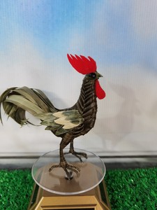 棕编十二生肖鸡家居摆件送朋友同学美观大方