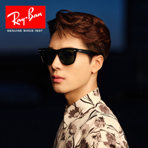 rayban雷朋太阳镜男王嘉尔同款复古眼镜偏光镜正品墨镜女rb2140f