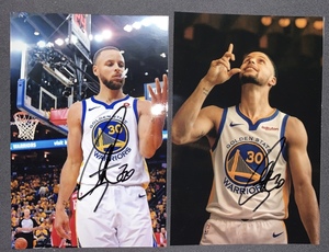 篮球巨星stephen curry斯蒂芬库里亲笔签名照片45元1张可选款xz