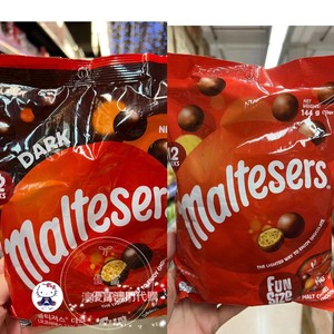 澳門代購澳洲进口maltesers麦提莎牛奶巧克力黑朱古力12小包144克