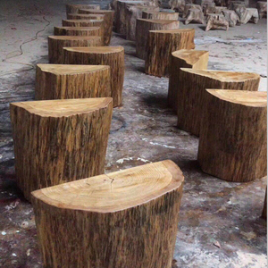 实木底座根雕木头支架树木墩子天然原木半圆树墩大板茶几树桩脚架