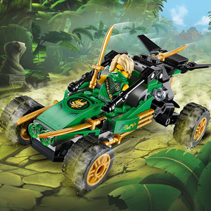 兼容乐高幻影忍者系列劳埃德丛林冲锋车71700男孩子拼装积木玩具