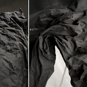 事儿 可塑防水风衣料－棉布复合Tyvek特卫强硬质杜邦纸设计师面料
