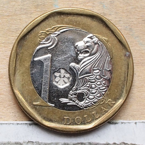 赤膊 新加坡1元2013 亚洲旅游纪念保真外国钱币收藏 22.03