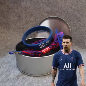 梅西足球巴黎手环30号签名运动硅胶球迷饰品c罗内马尔生日礼物