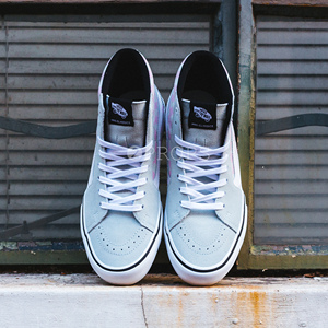 2props vans sk8-hipro vn000vhguht缓震粉格子耐磨高帮滑板鞋