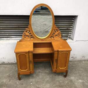 怀旧老式家具70 80年代旧物古董梳妆台 老式镜台复古空间装饰陈设