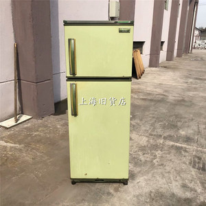 上海怀旧老冰箱 二手单门冰箱 绿色 80年代老电器道具出租出售