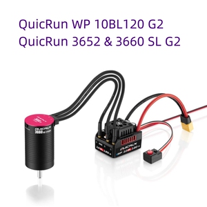 好盈酷跑QuicRun WP-10BL120 G2 120A电调4S防水3652 3660 SL电机