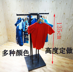 商场四面挂衣架女装店中岛四方展示架四边落地货架服装店四臂架子